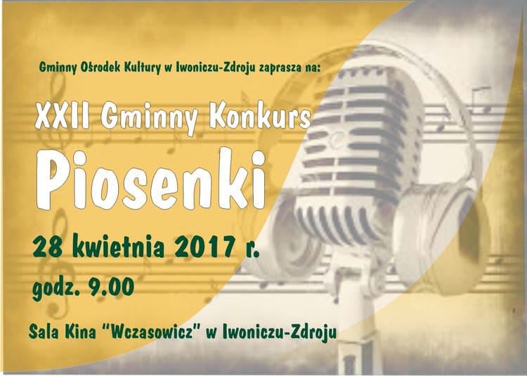 XXII Gminny Konkurs Piosenki w Iwoniczu-Zdroju