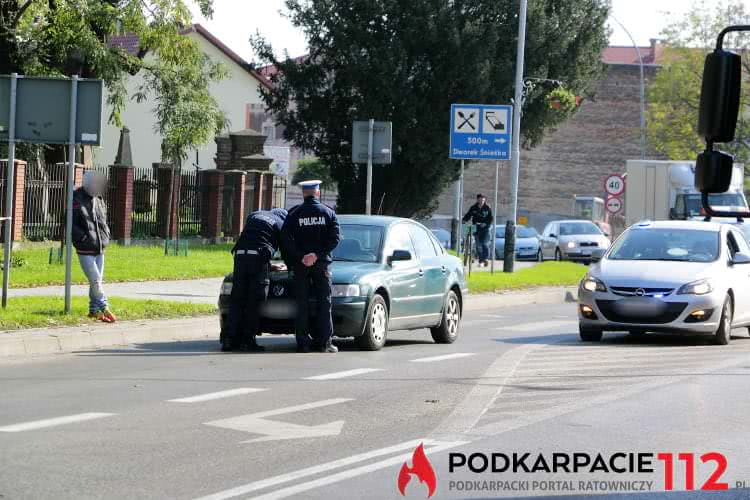 wypadek na Krakowskiej w Krośnie
