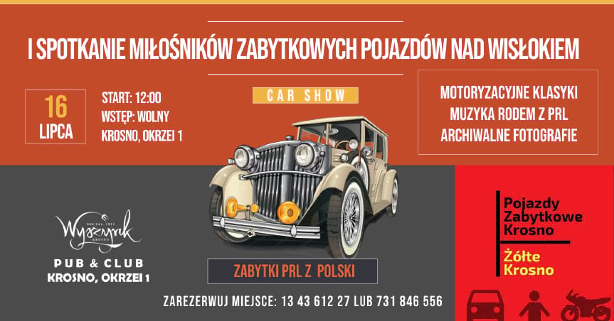I spotkanie Zabytkowych Pojazdów nad Wisłokiem w Krośnie