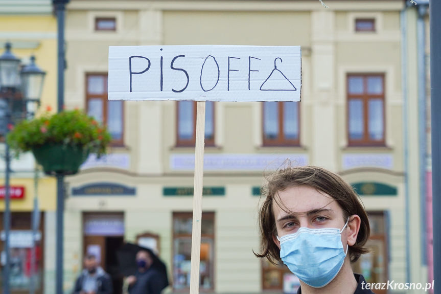 Protest przeciw aborcji w Krośnie