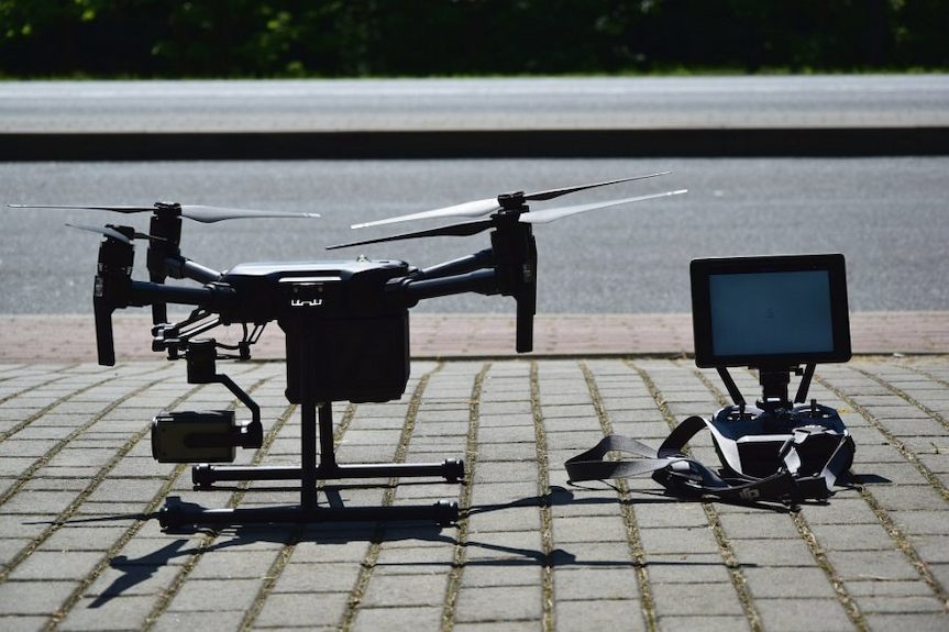 Policyjny dron na Podkarpaciu