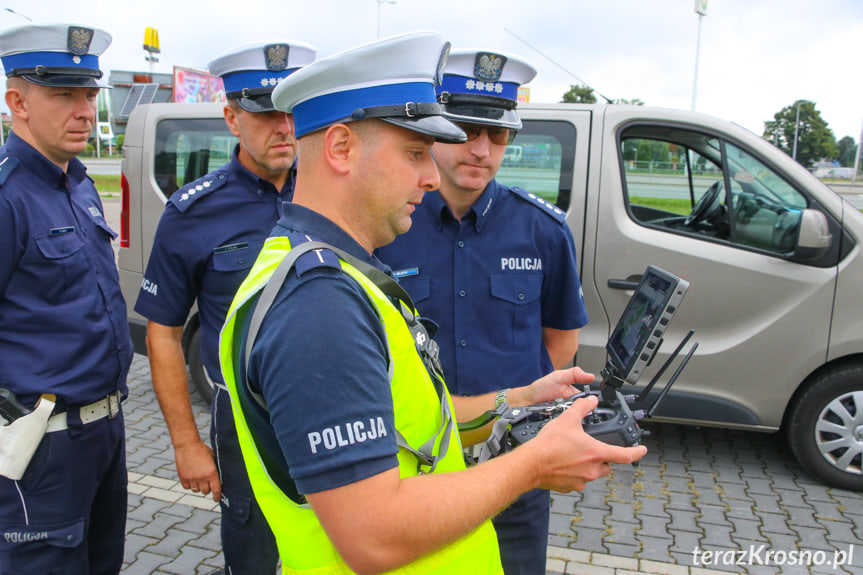 Policyjny dron w Krośnie
