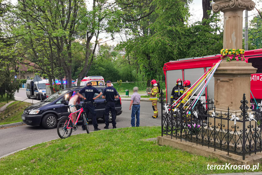 wypadek na Padewskiego w Krośnie