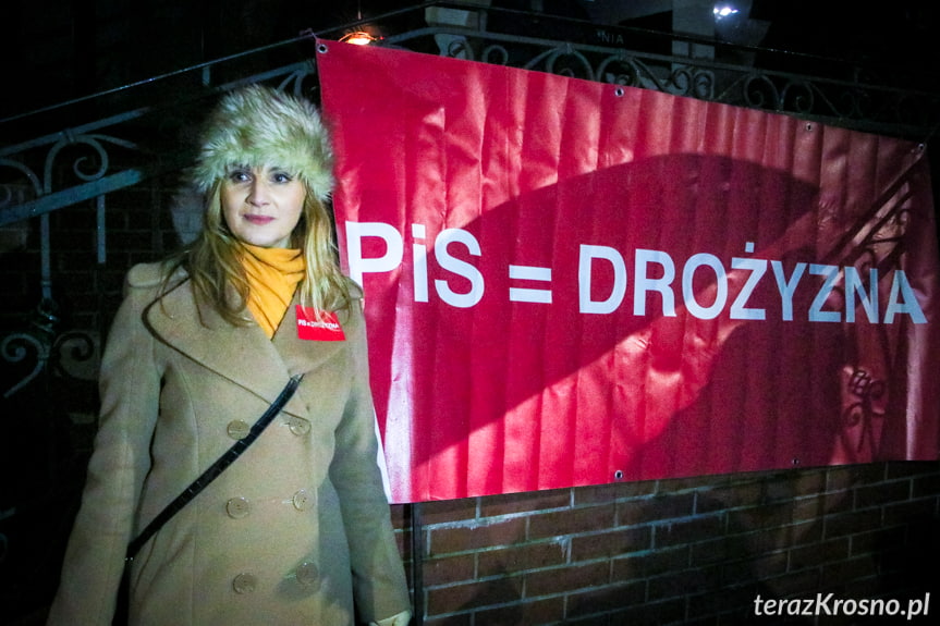 Protest w Krośnie lex TVN