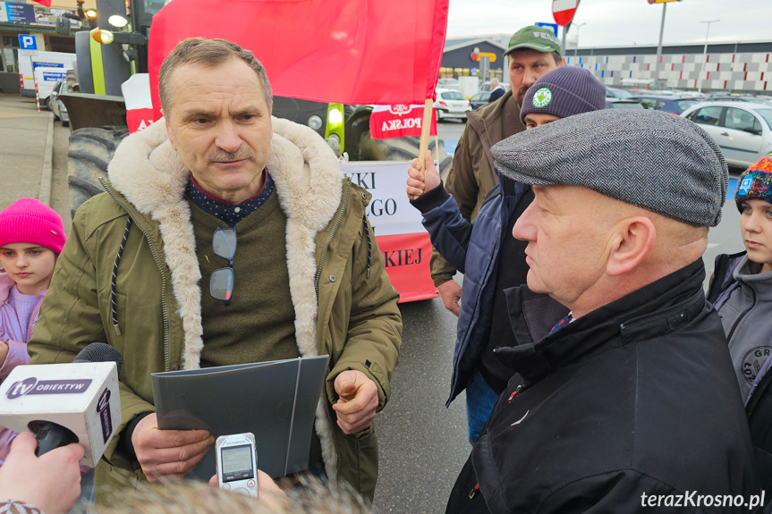 Protest rolników w Krośnie