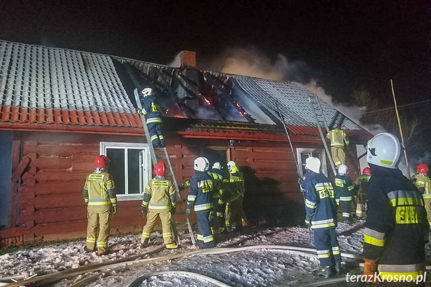 Pożar domu w Trześniowie