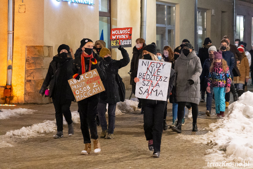Protest Kobiet w Krośnie