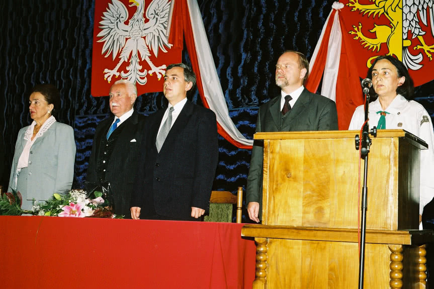 Prezydent Kaczorowski w Krośnie