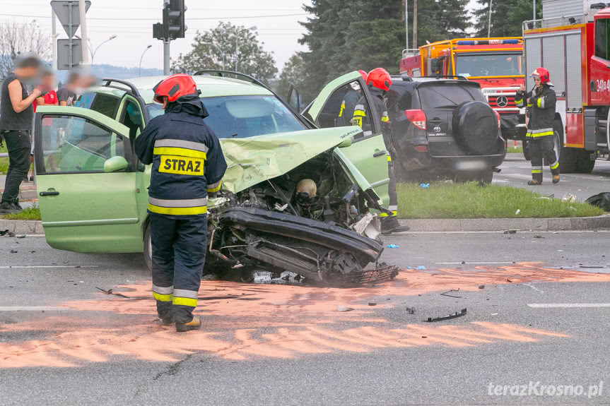 wypadek w Krośnie