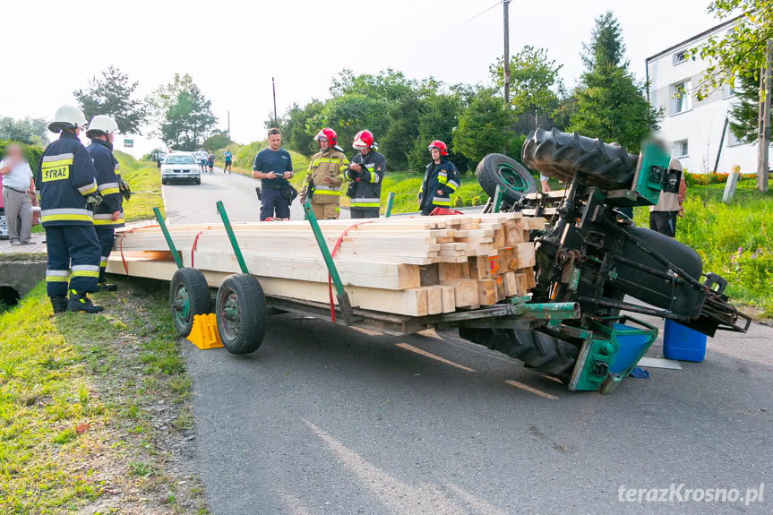 wypadek w Chorkówce traktorzysty