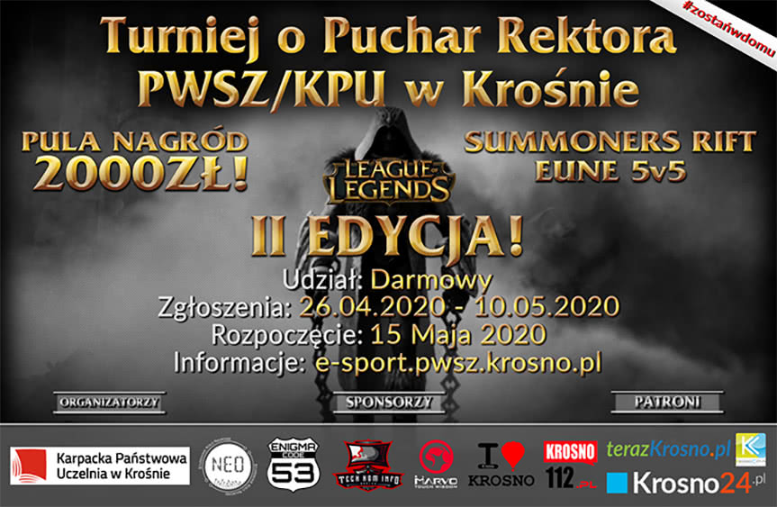 turniej League of Legends o Puchar Rektora PWSZ w Krośnie