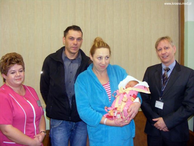 Aleks - pierwsze dziecko urodzone w krośnieńskim Szpitalu w 2014 roku