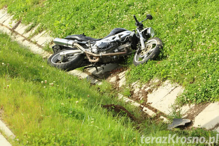 Czarna seria. Wypadek motocyklisty w Krośnie