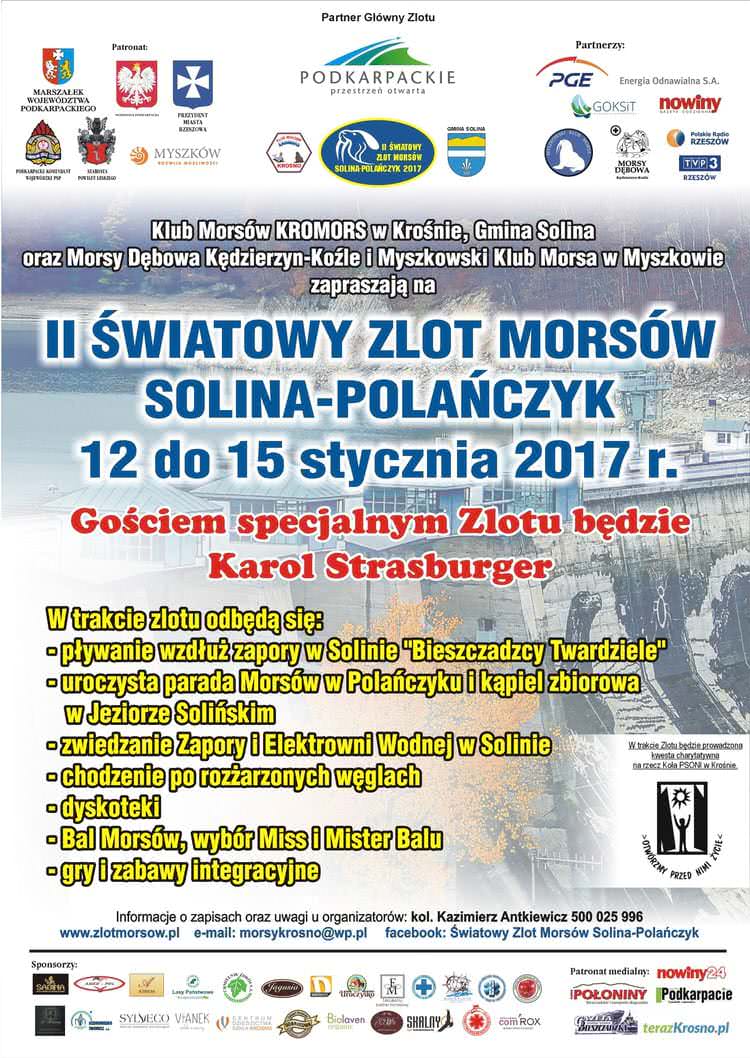 II Światowy Zlot Morsów Solina-Polańczyk 2017 - zaproszenie