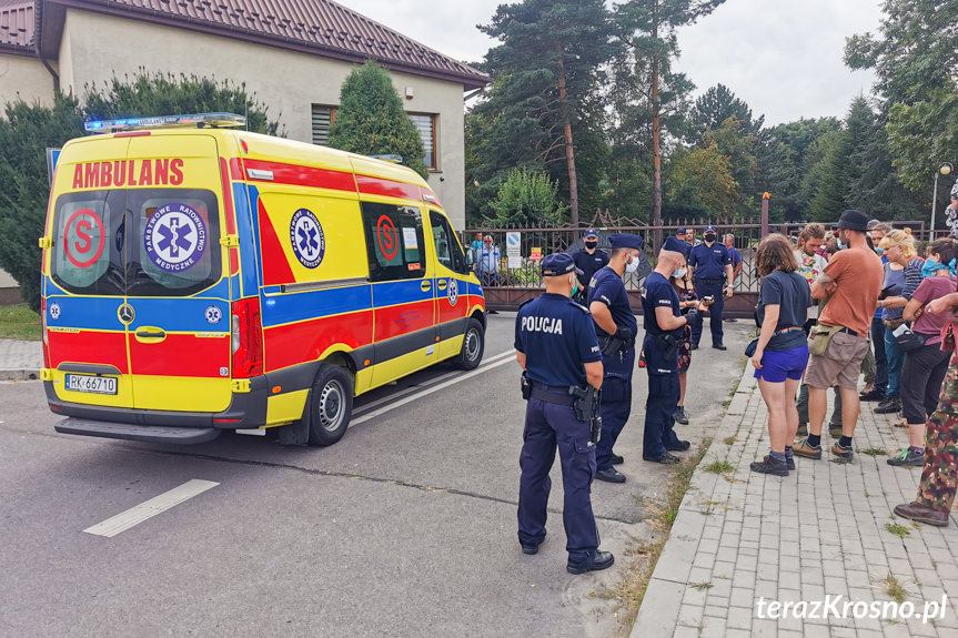 Incydent przed RDLP w Krośnie. Jasielska policja prowadzi czynności
