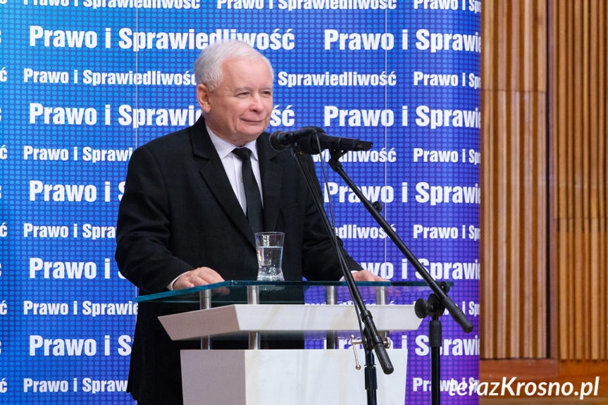 Jarosław Kaczyński w Krośnie. Konwencja PiS w Szkole Muzycznej