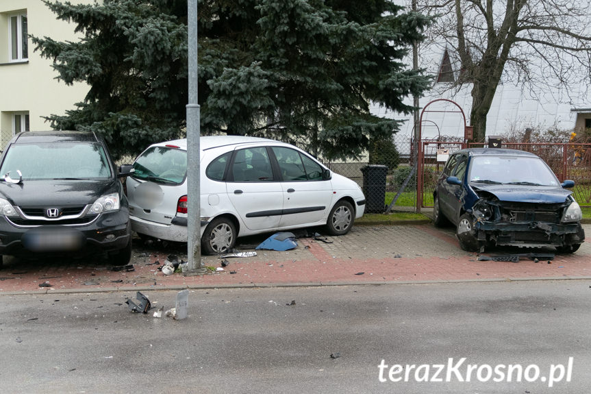 Kolizja na Wieniawskiego, rozbite 4 samochody