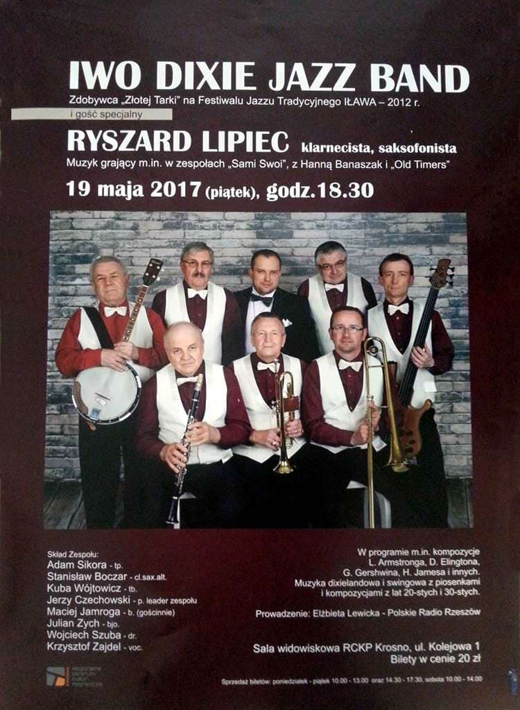 Koncert zespołu Iwo Dixie Jazz Band w Krośnie 