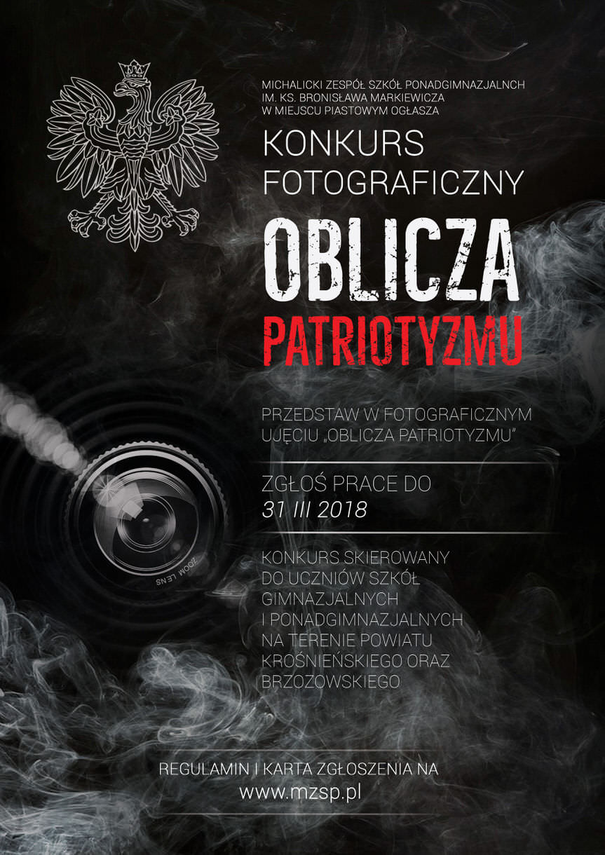 Konkurs fotograficzny "Oblicza patriotyzmu" - zaproszenie