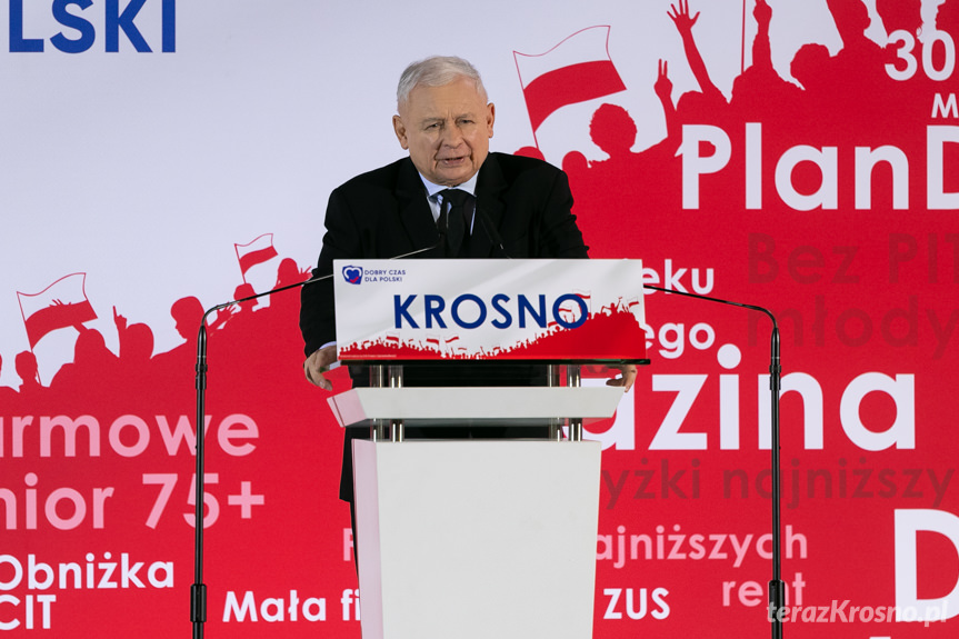 Konwencja PiS w Krośnie, gościem Jarosław Kaczyński [WIDEO]