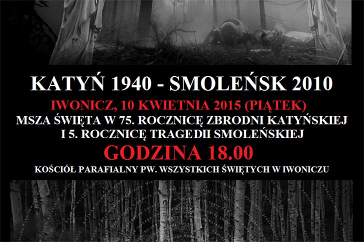Obchody 75. rocznicy Zbrodni Katyńskiej i 5. rocznicy Tragedii Smoleńskiej w Iwoniczu