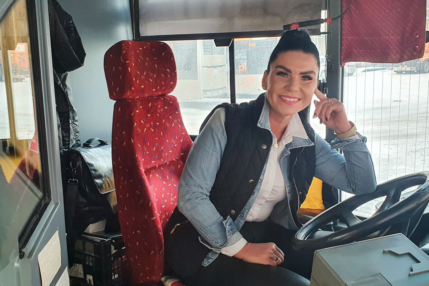 Pierwsza kobieta za kierownicą autobusu MKS Krosno