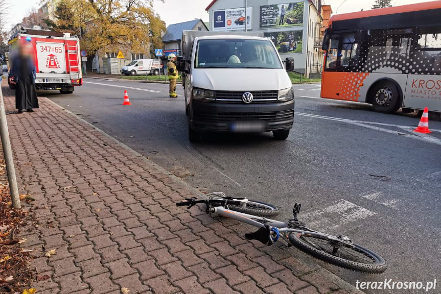 Potrącenie 12-letniego rowerzysty w Jedliczu