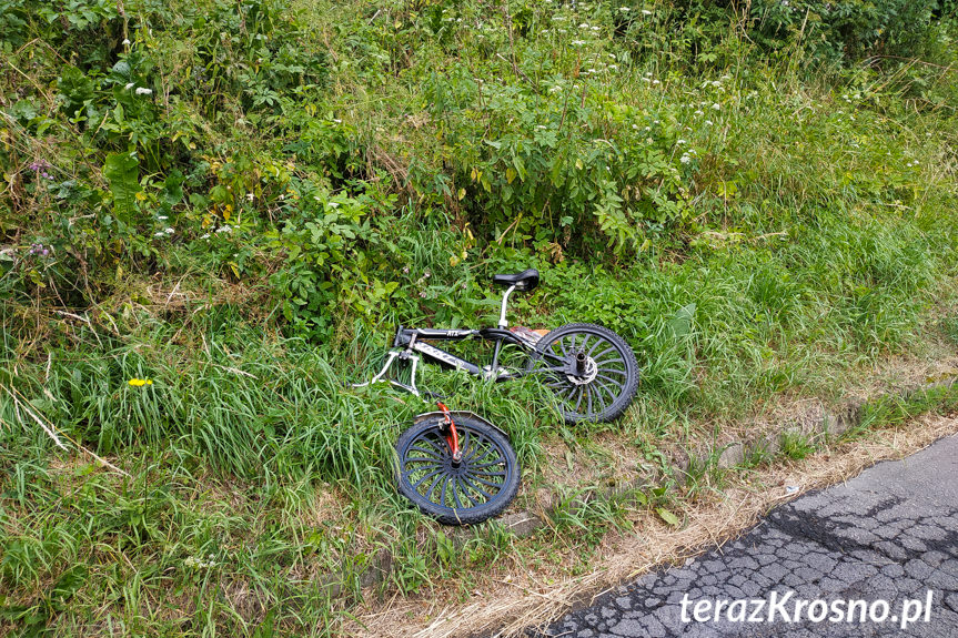 Poważny wypadek 12-letniego rowerzysty w Jaśliskach