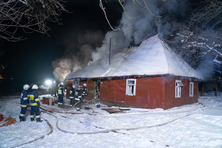 Pożar budynku mieszkalnego w Żeglcach