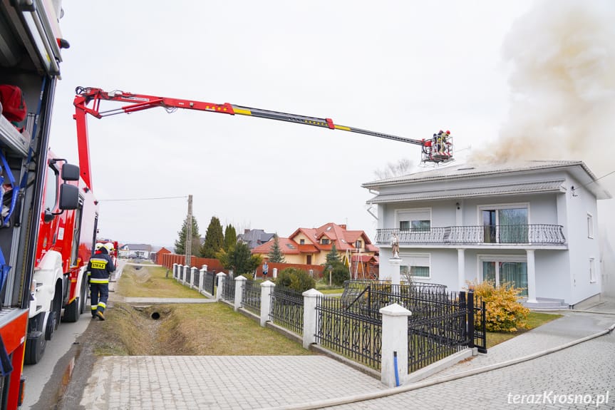 Pożar domu we Wrocance