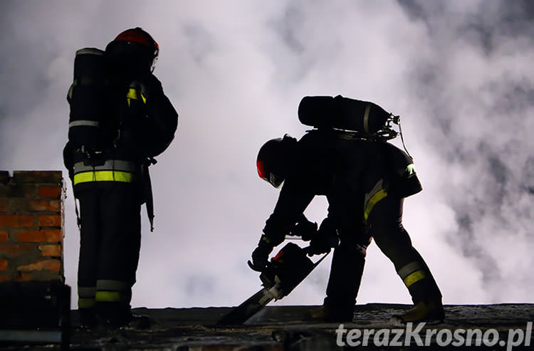 Pożar garażu w Żeglcach