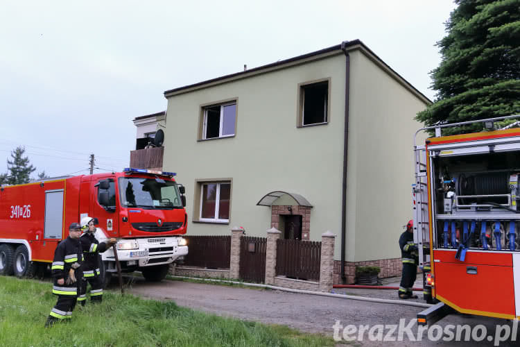 Pożar w domu przy ul. Białobrzeskiej