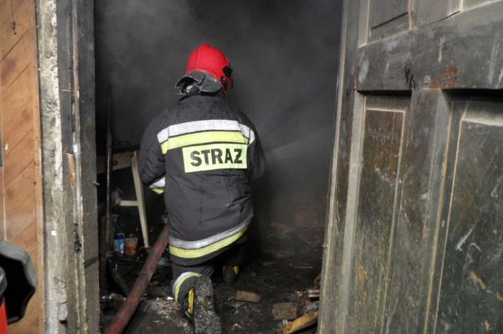 Pożar w kotłowni budynku mieszkalnego w Jedliczu