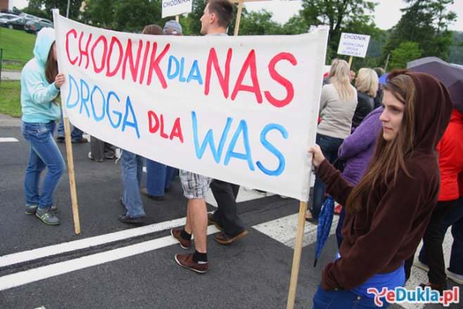 Protest w Tylawie, mieszkańcy blokowali krajową 9