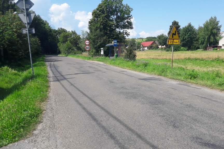 Rozpoczęto przebudowę drogi w Klimkówce