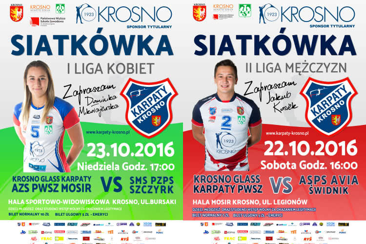 Siatkarze Karpat Krosno rozegrają w weekend dwa mecze