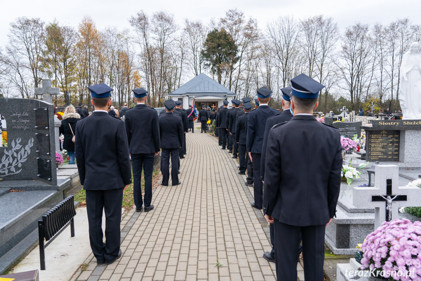 Strażacy i rodzina pożegnali zmarłego dh Władysława Koronę