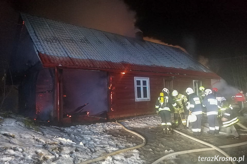 Tragiczny pożar domu w Trześniowie, nie żyje starsza kobieta
