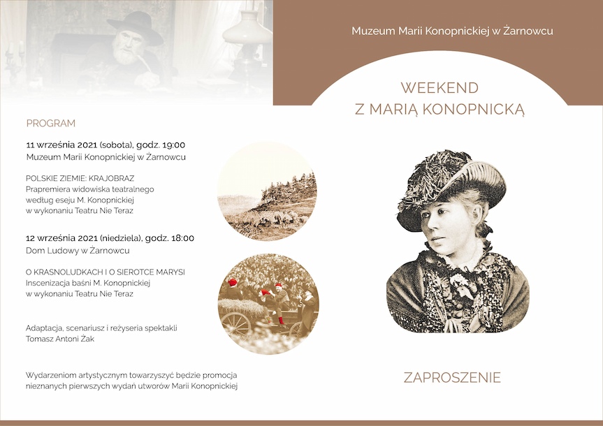 Weekend z Marią Konopnicką - zaproszenie