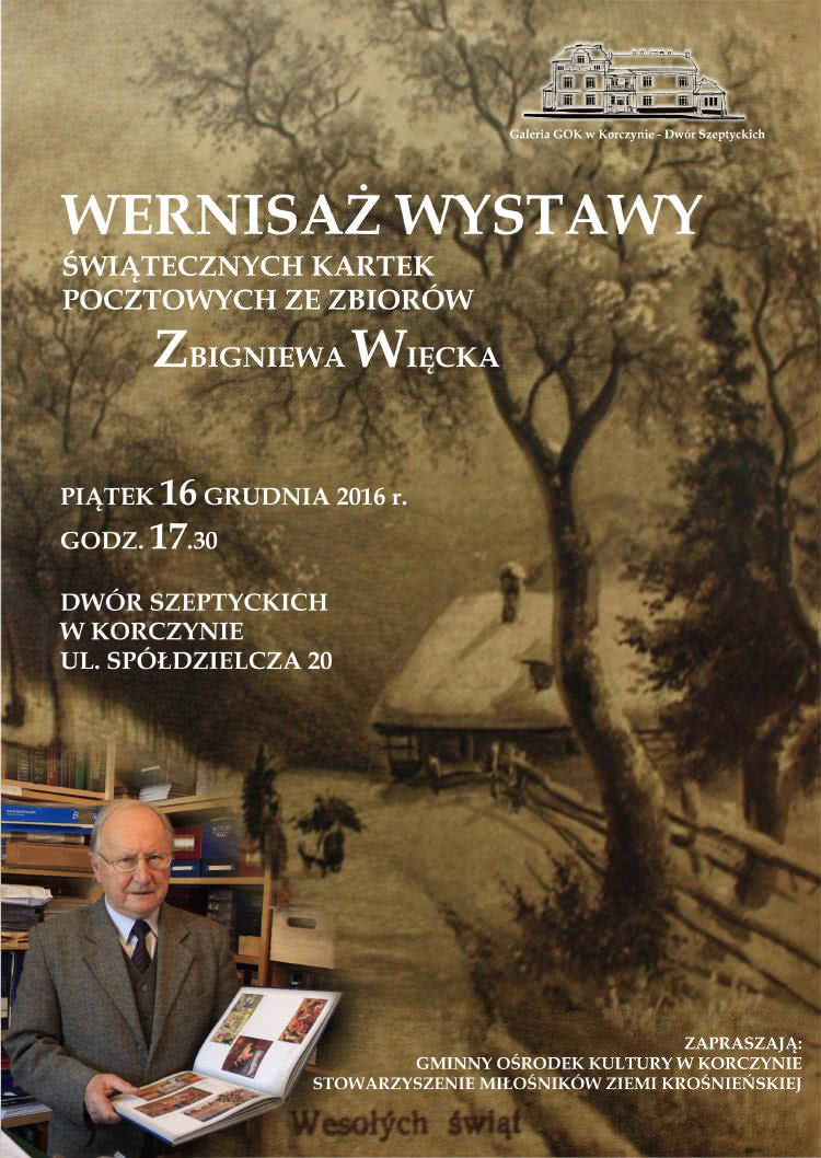 Wernisaż wystawy Zbigniewa Więcka - zaproszenie