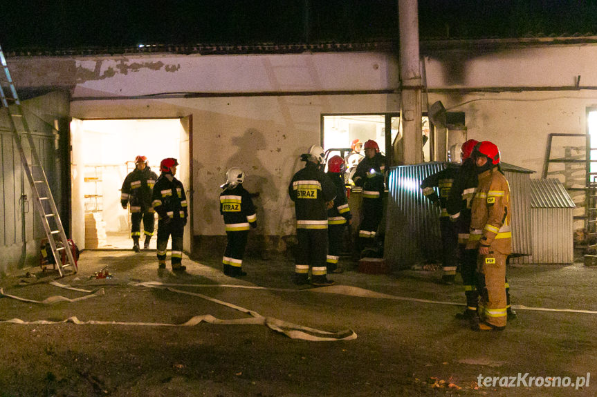 Wybuch i pożar na terenie zakładu w Iwoniczu