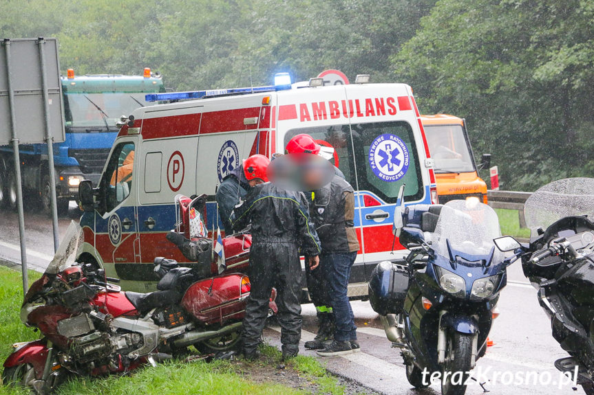 Wypadek motocyklisty w Komborni