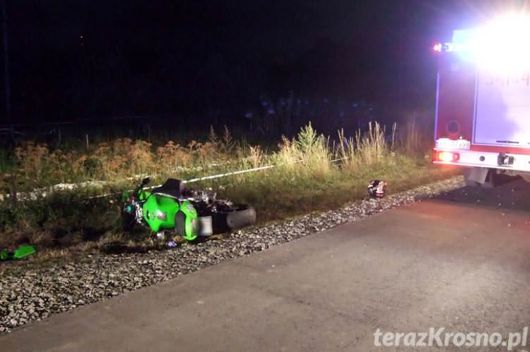 Wypadek motocyklisty w Świerzowej Polskiej
