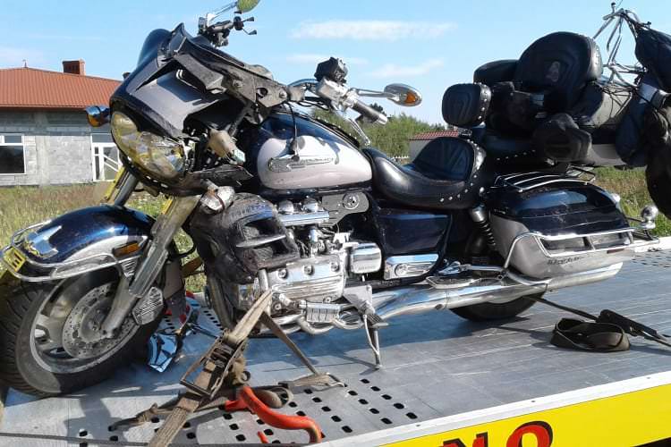 Wypadek motocyklisty w Targowiskach