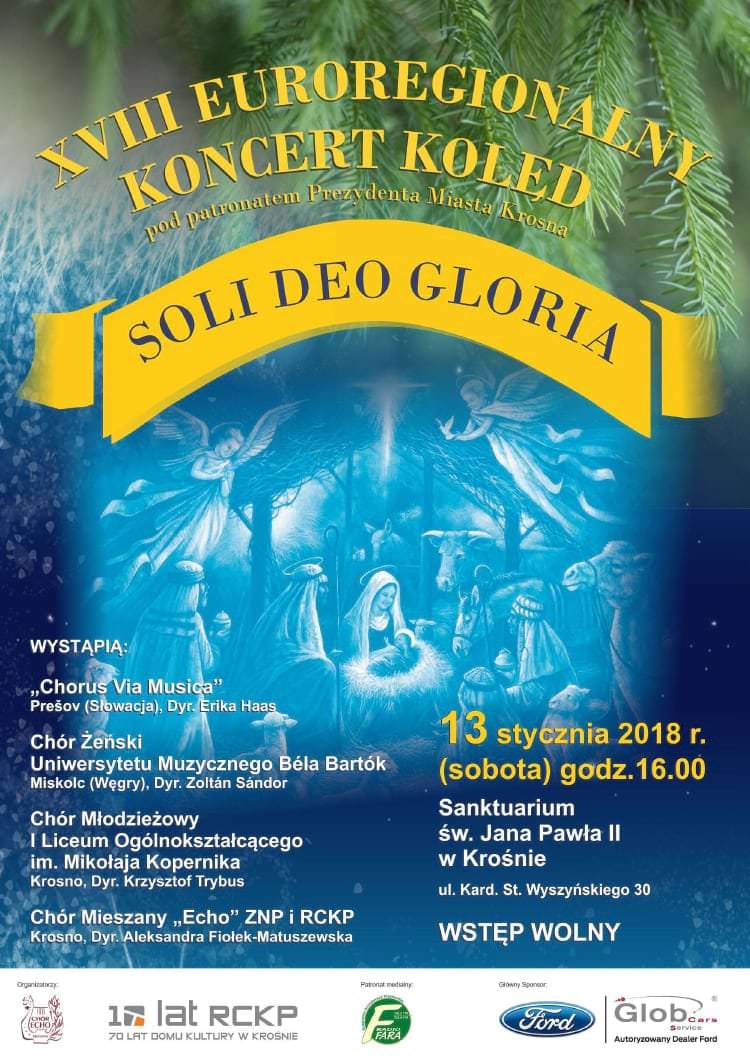 XVIII Euroregionalny Koncert Kolęd "Soli Deo Gloria"