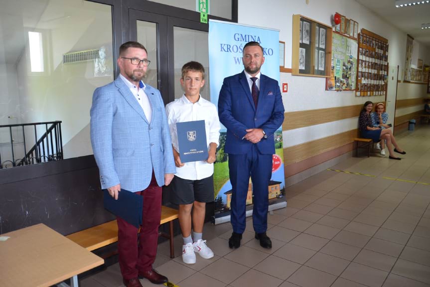 Nagrodzeni uczniowie w gminie Krościenko Wyżne