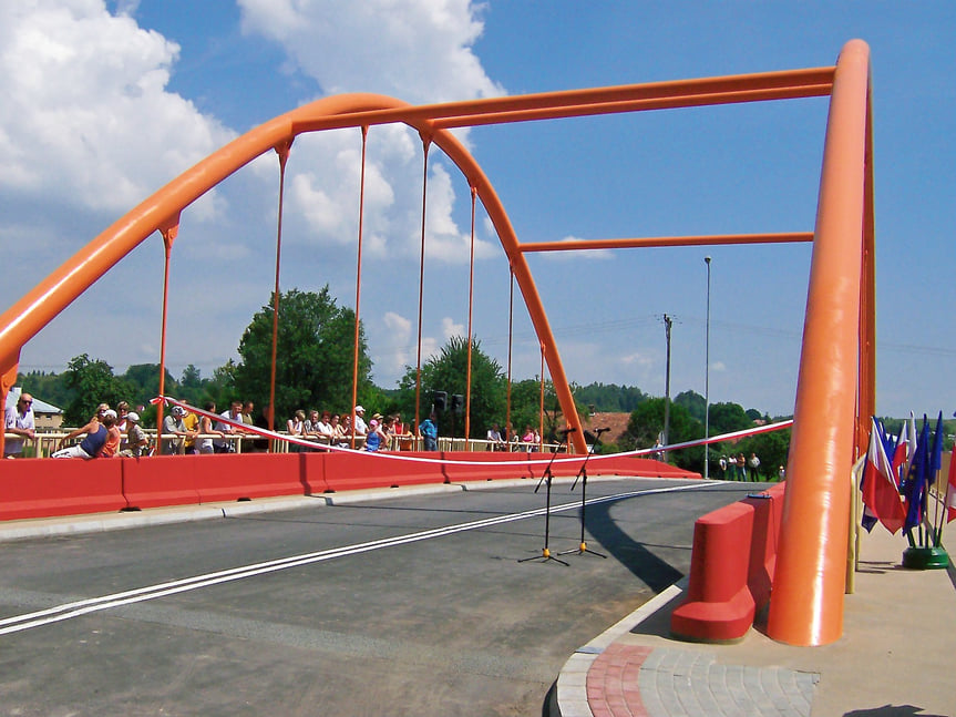 Otwarcie mostu na ul. Asnyka w Krośnie