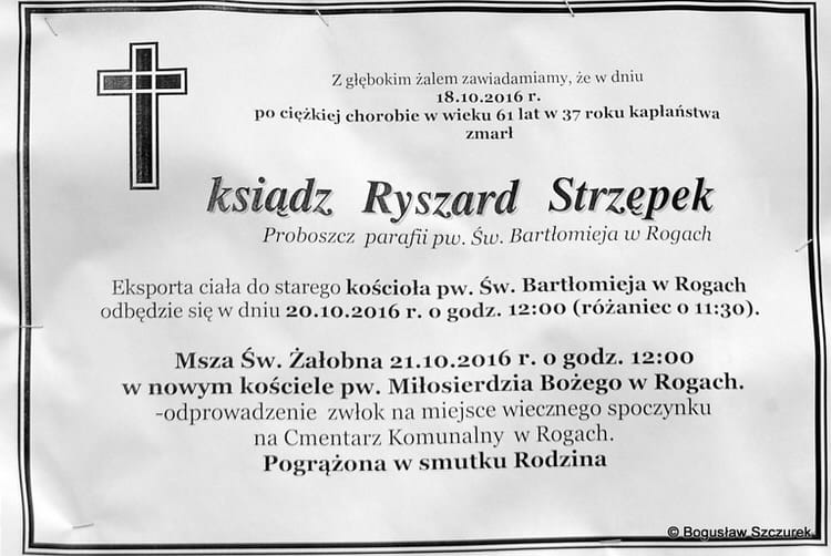 Pogrzeb ks. Ryszarda Strzępka