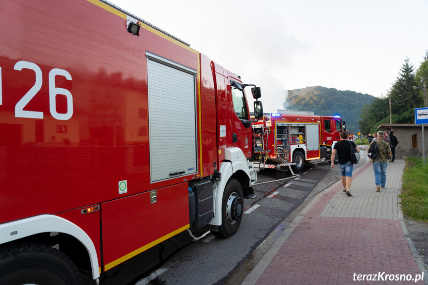 Pożar ciężarówki w Lipowicy