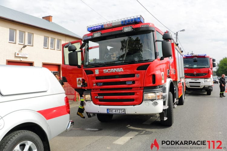 Pożar w budynku remizy OSP Krosno - Turaszówka